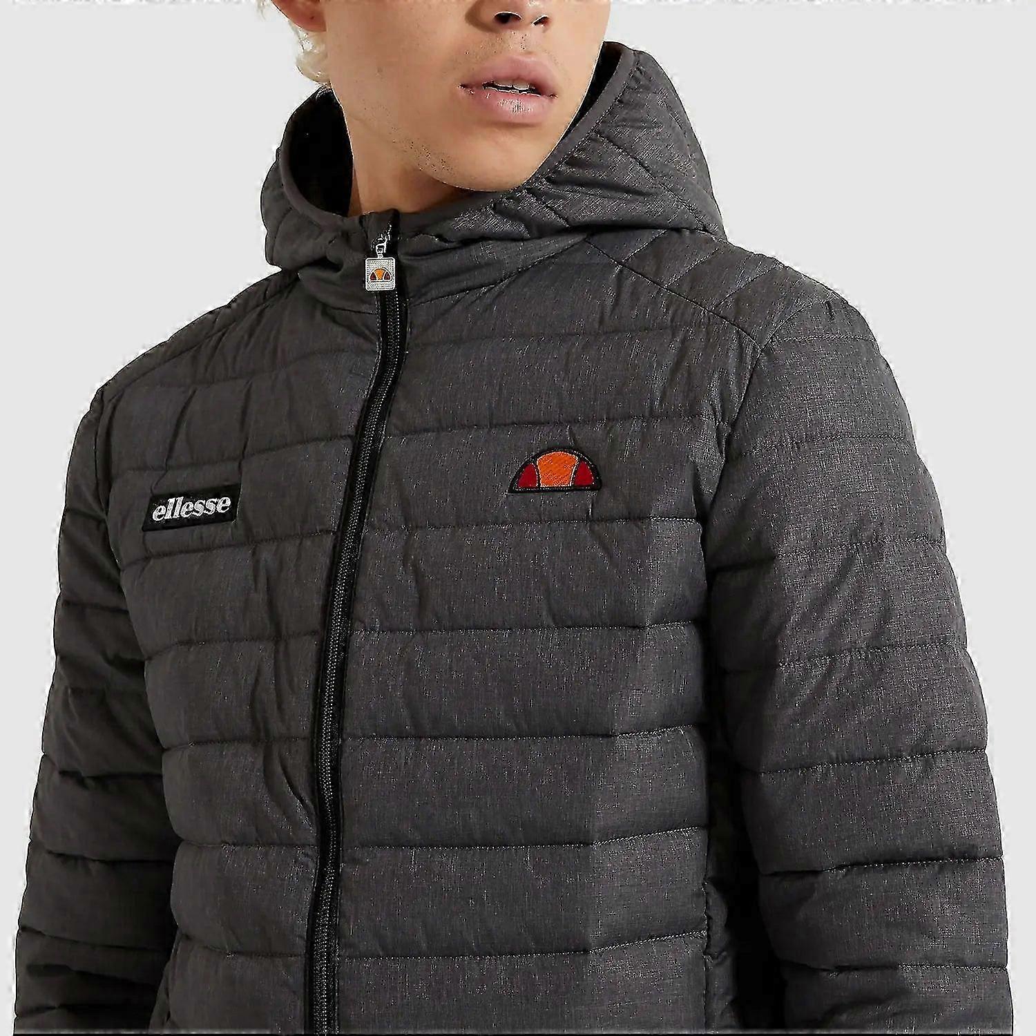 Ellesse Men's Lombardy Padded Jacket - Dark Grey Marl