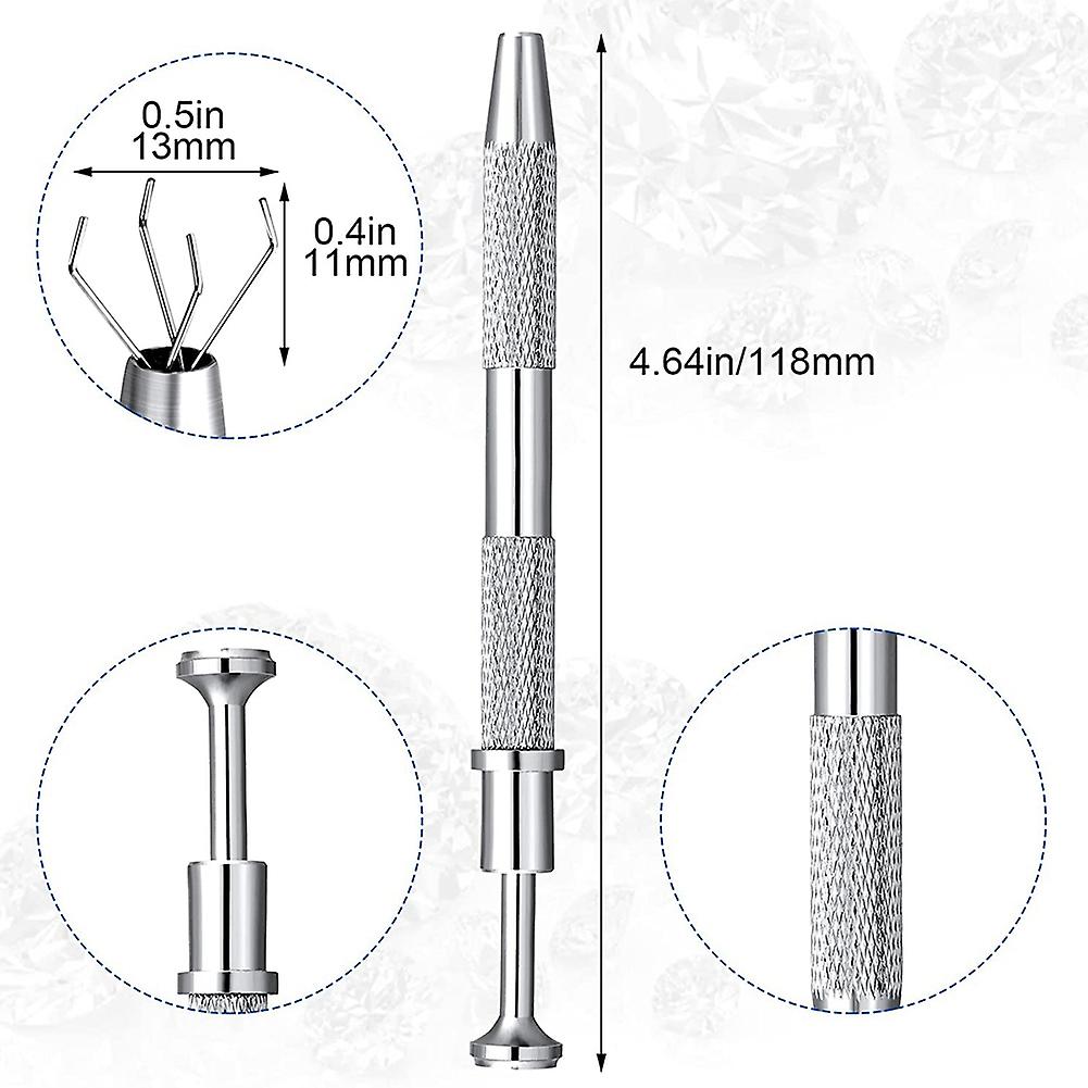 Stainless Steel 4- Tool, 4 Prongs for IC Chip, Electronic Components, Silver