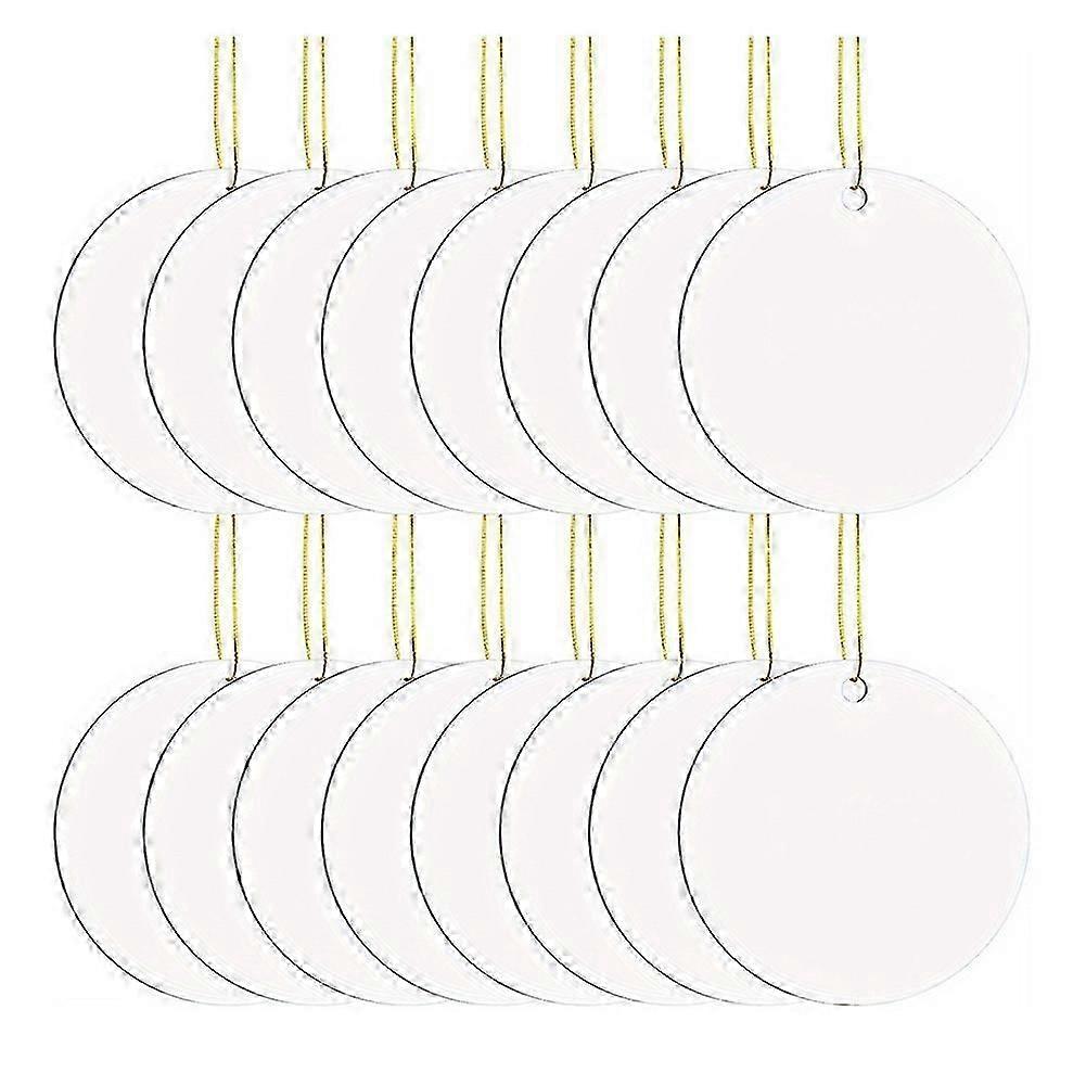 16 Pcs Metal Sublimation Ornament Blanks