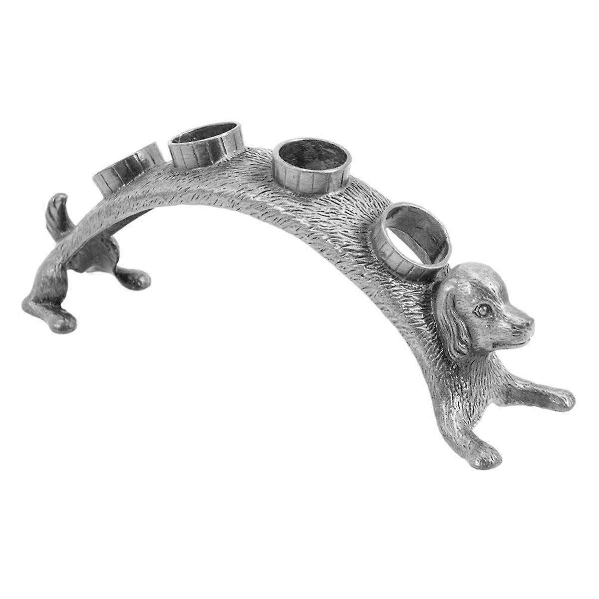 Bottle Stopper Storage Rack Dog-Shaped Bottle Stopper Rack-Zinc Alloy Wine Bottle Stopper Rack, Dog Decoration
