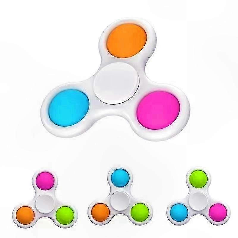 Assorted Color Fidget Spinners 5-Pack for Stress Relief, Relaxation, Suitable for All Ages