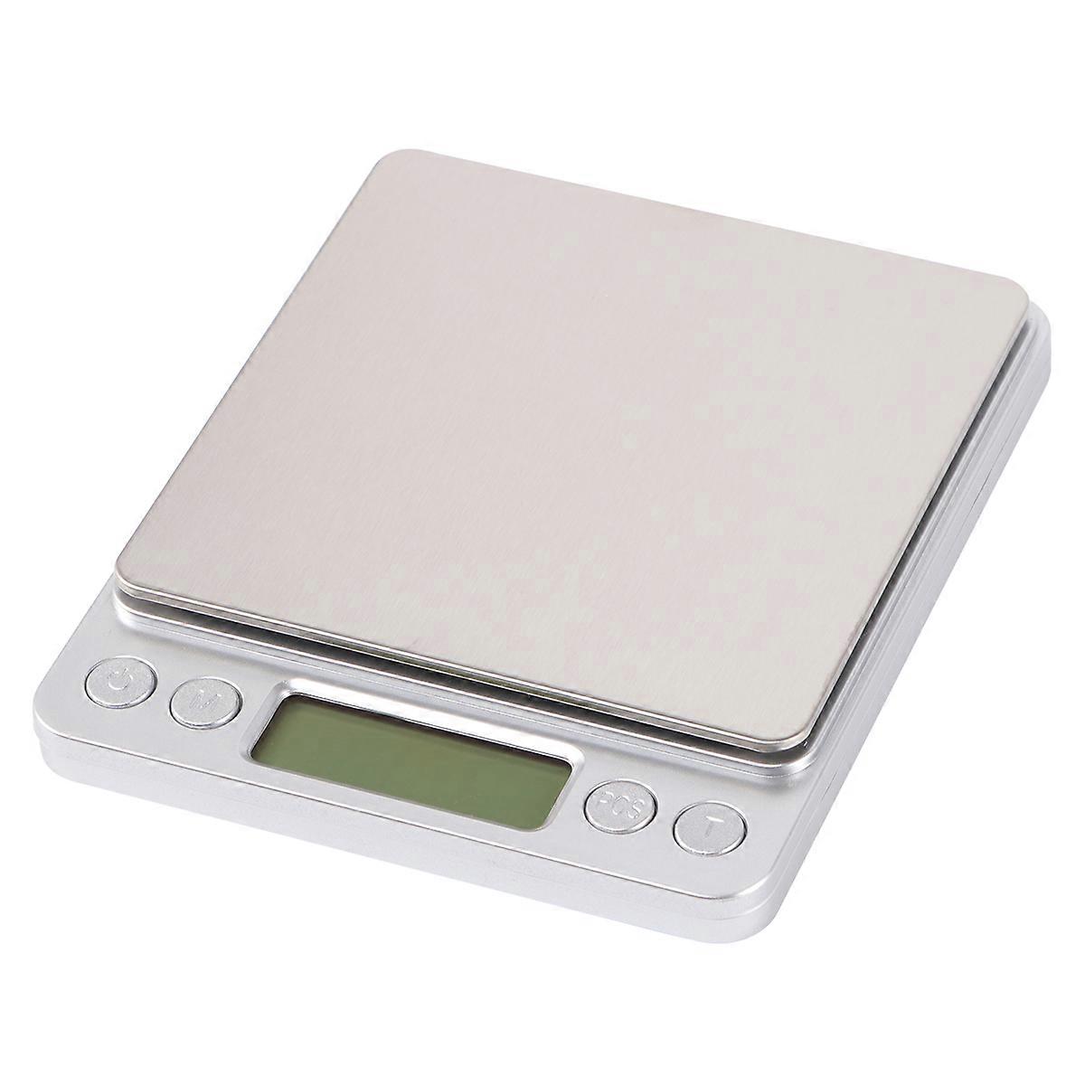 Precision Electronic Scale Jewelry Weighing For General Users Compact Silver 1Pcs