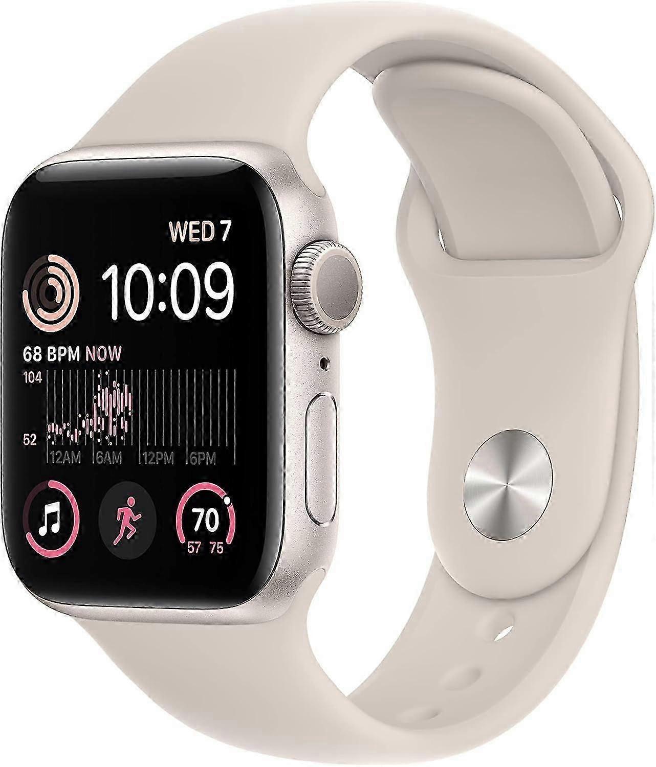 Για Apple Watch SE GPS 40mm Starlight Sport Band με θήκη αλουμινίου Starlight Μικρό Μεσαίο Μέγεθος Ανανεωμένη Premium Edition