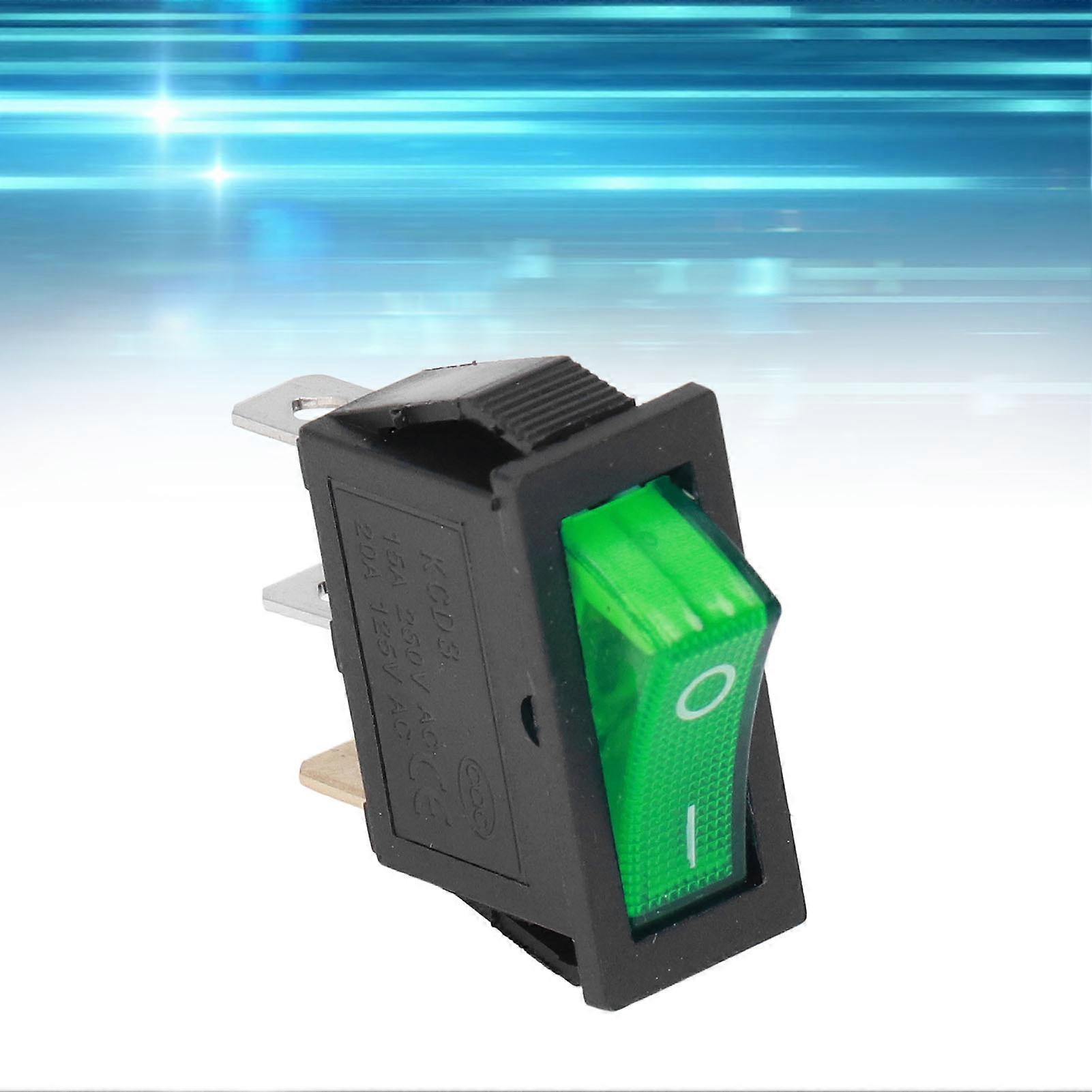 100Pcs KCD3 ABS 3 Pin Rocker Switch 15A 2 Position Toggle Kit