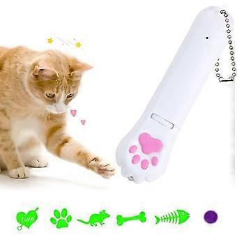 Interactive Toy - Zgeer - Paw Pattern - Laser Projection - Usb Charging - For Medium Cats
