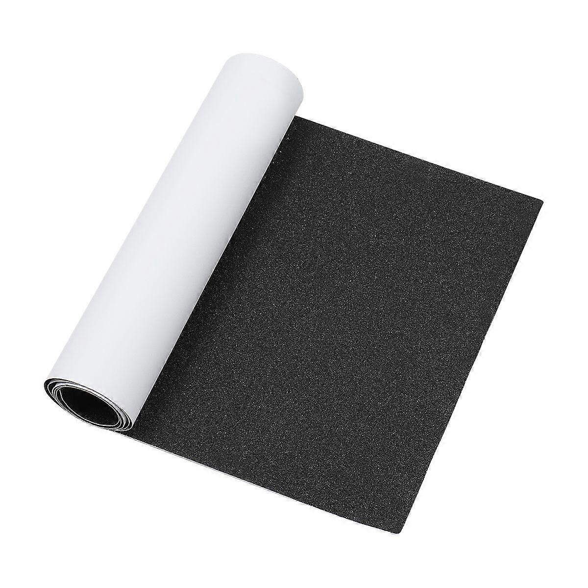 VORCOOL Skateboard Grip Tape Sheet Sandpaper for Rollerboard Stairs Pedal Wheelchair 80x20cm (Black, Random Protective Film Color)