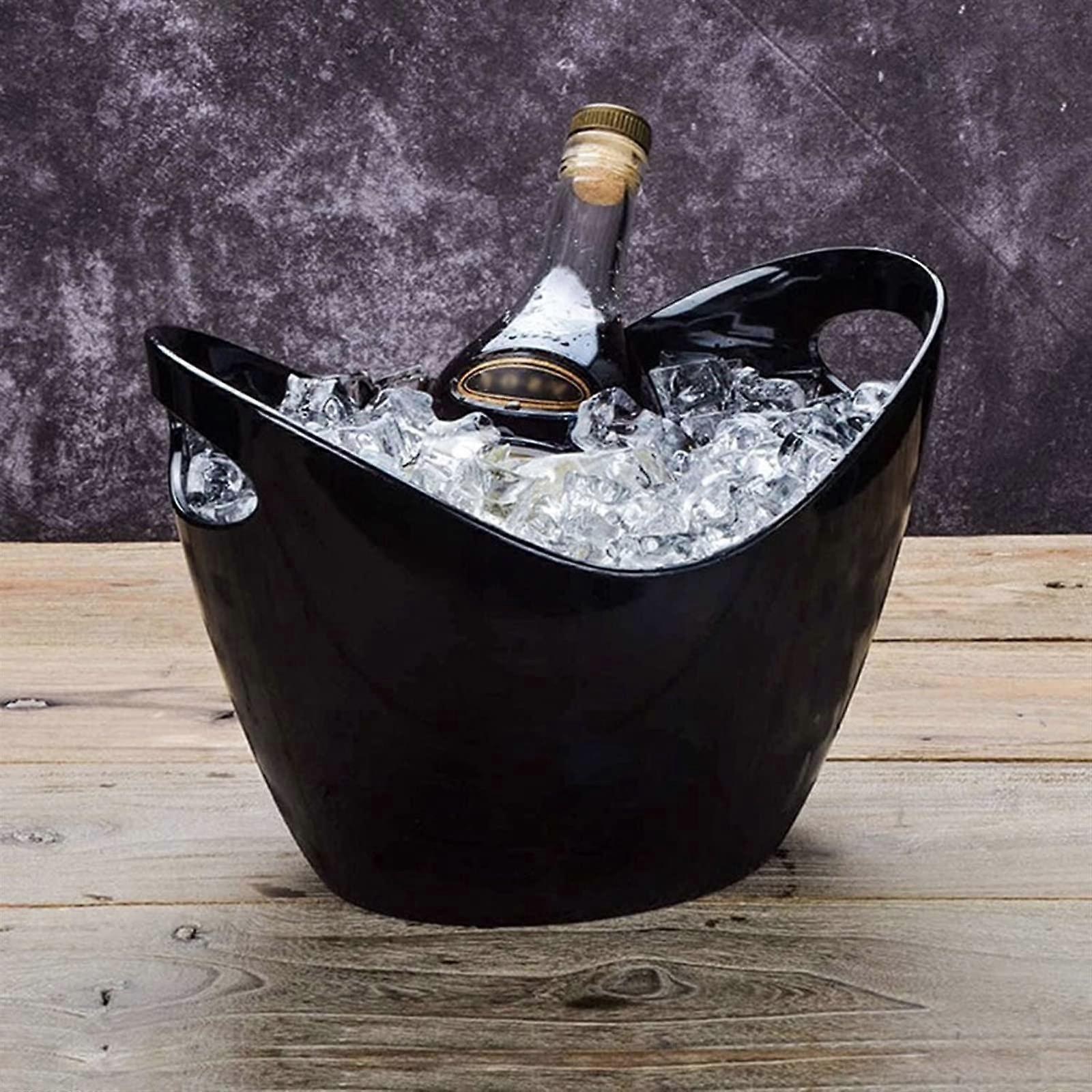 Ice Bucket 3L/8L Capacity Clear Plastic Commercial Champagne Bucket For Drinks And Parties