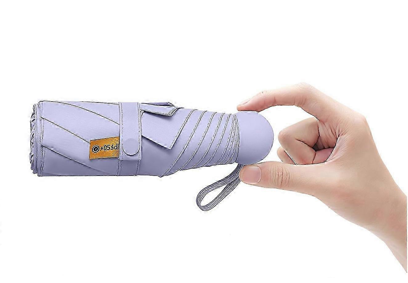 Mini Foldable Travel Umbrella for Purse | UPF 50+ UV Protection, Windproof & Compact Design - Fits Pocket/Bag, Portable for Commuters (All Ages)