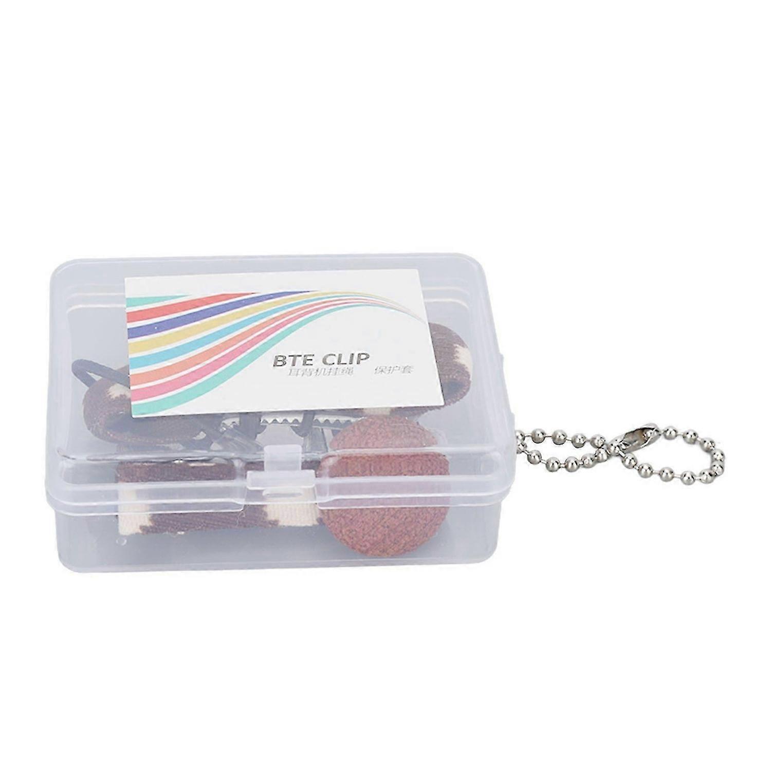 2025 Latest Model Hearing Aids Clip Single Fixation Ring Coffee Bowknot Shaped...