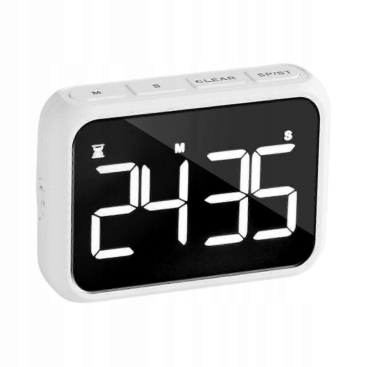 Large Led Kitchen Clock Alarm Timer Stopwatch Usb Charging For White