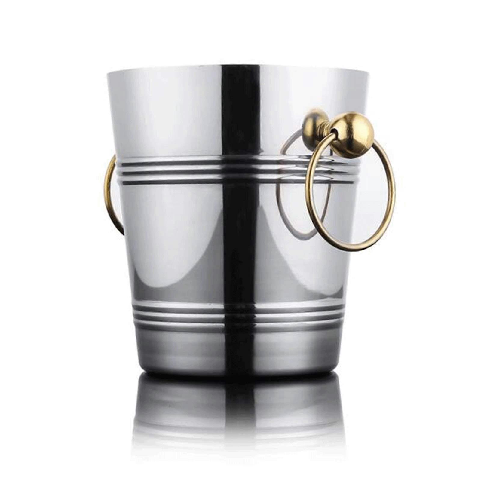 Stainless Steel Ice Bucket for Drinks, 4 Quart Capacity, Perfect for Bars, Outdoor Parties, and Valentine's Gifts for Her