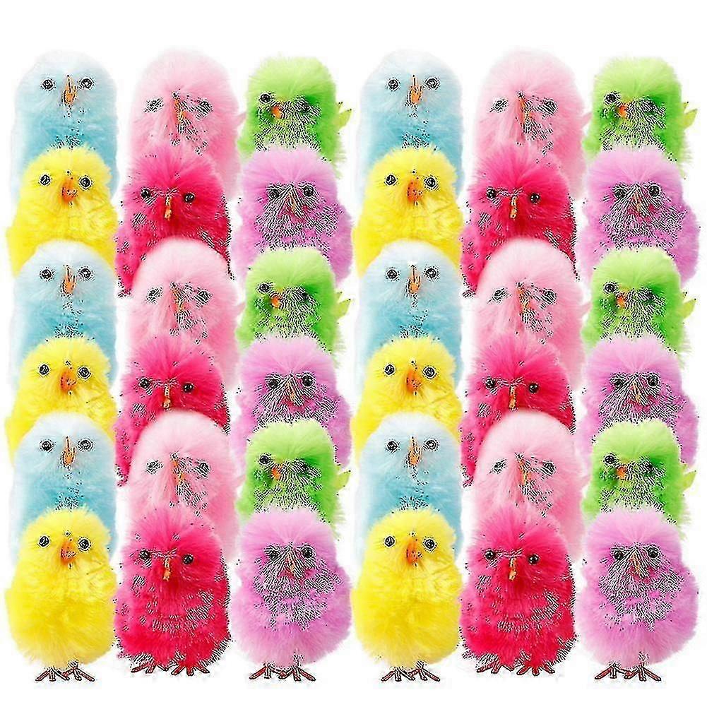 36pcs Mini Simulation Party Decorations Arts Craft Diy Easter Chicks A