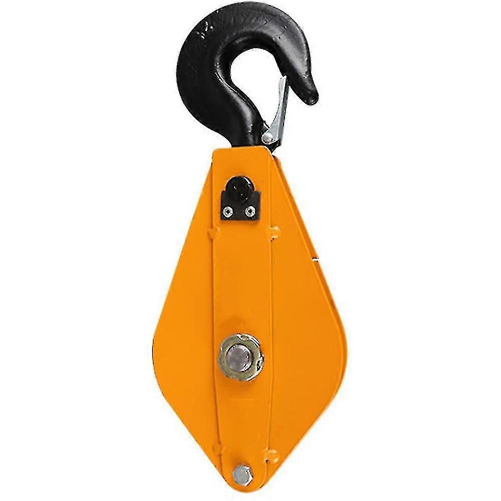 Lifting Block Labor Saving Pulley With Hook 0.5t 8.5cm/3.3inch Single Bearing Pulley Block 2025