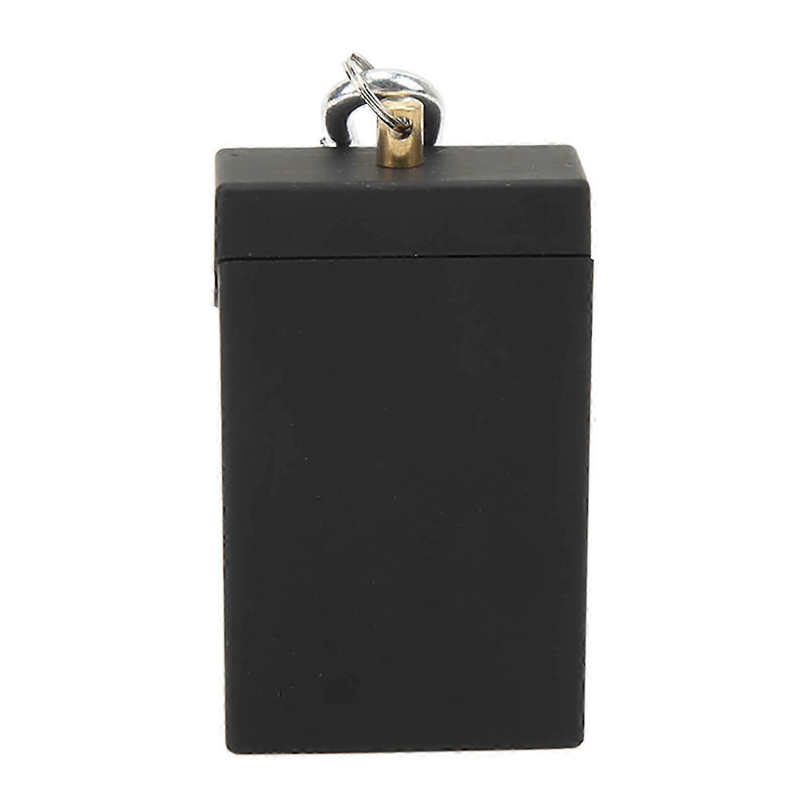 Pocket Ashtray Mini Portable Stainless Steel with Mountaineering Buckle Cigarette Ash Holder for Outdoor Travel,Black