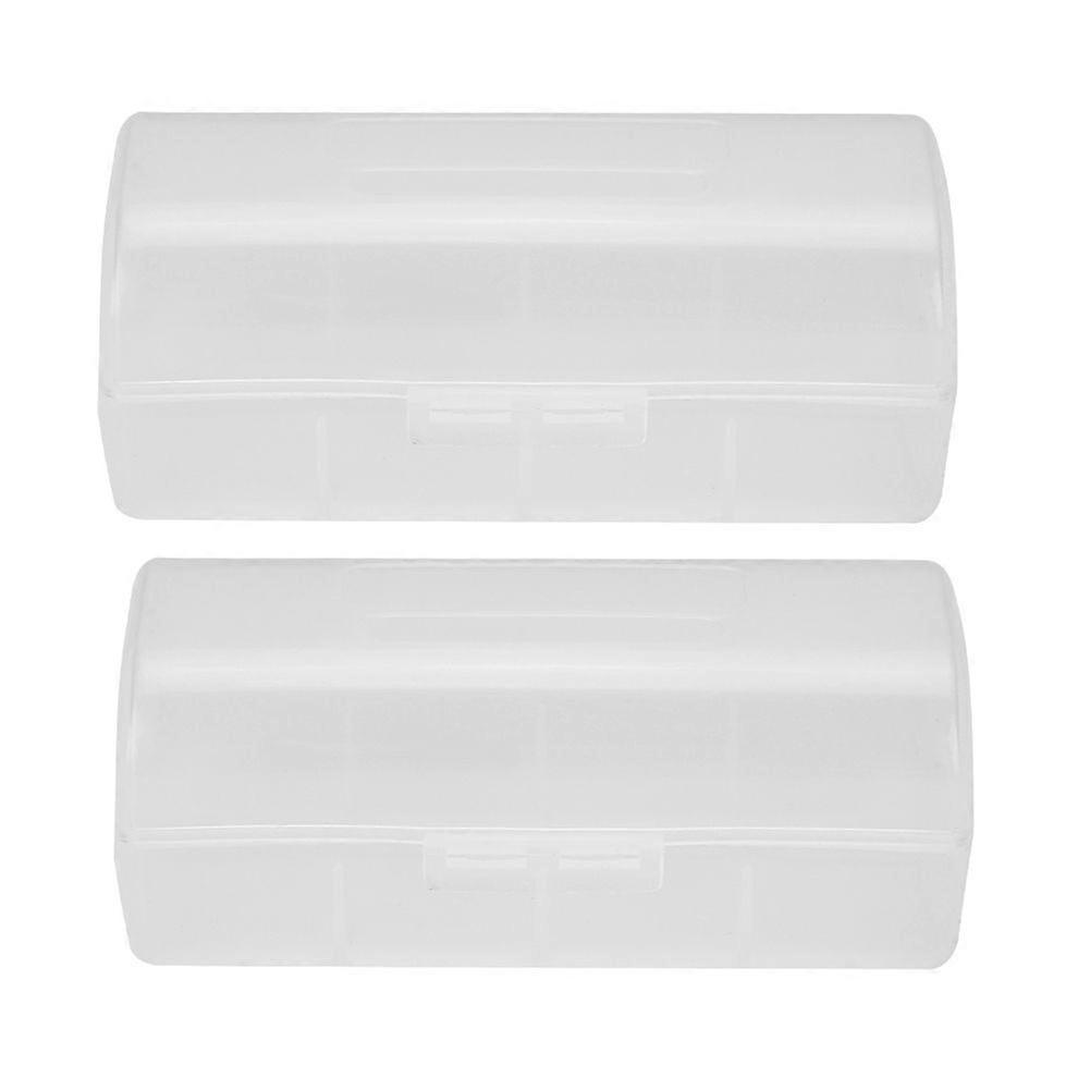 2 Pack 26650 Battery Storage Box Waterproof Protective Case Holder
