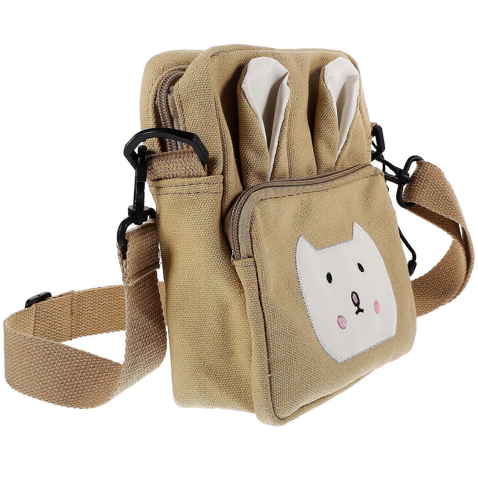 Rabbit Storage Bag Bag for Storing Practical Canvas Zipper Pouch