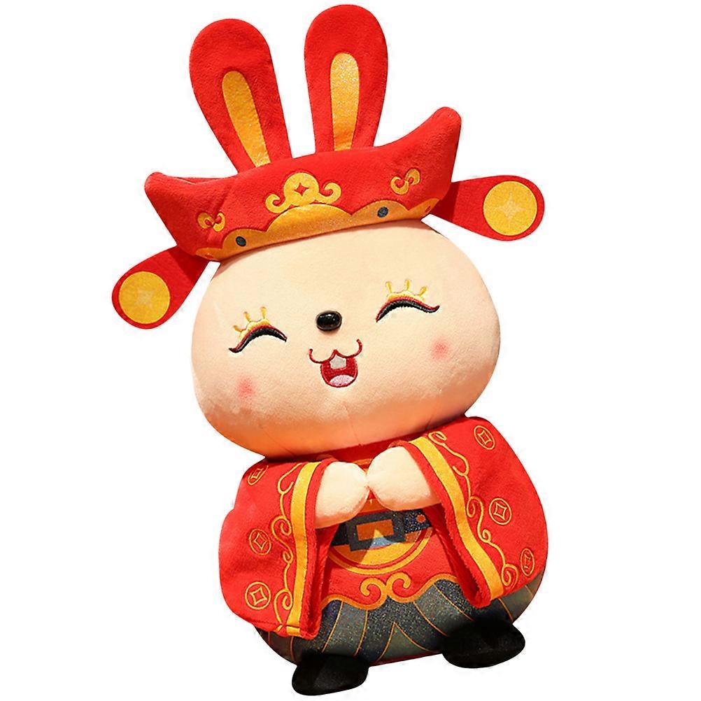 Rabbit Plush Stuffed Rabbit Mascot Doll for Decor 1 Piece