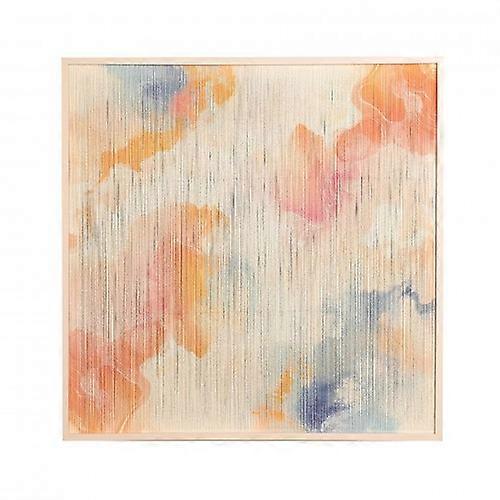 Hestia Thread Wall Art Picture - Multi Coloured Abstract