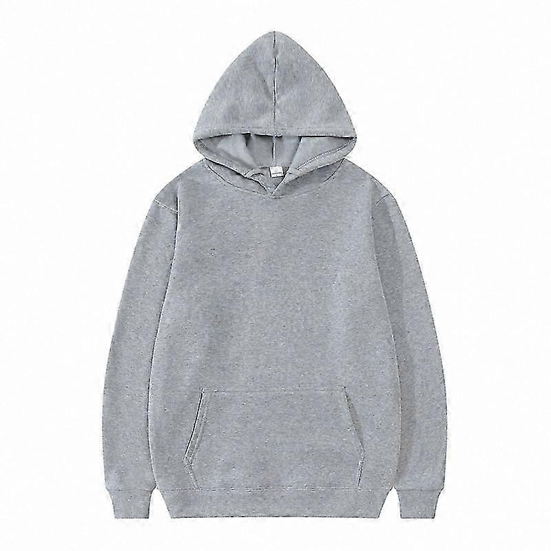 Unisex Fleece Hoodies for Autumn and Winter, Solid Color Design