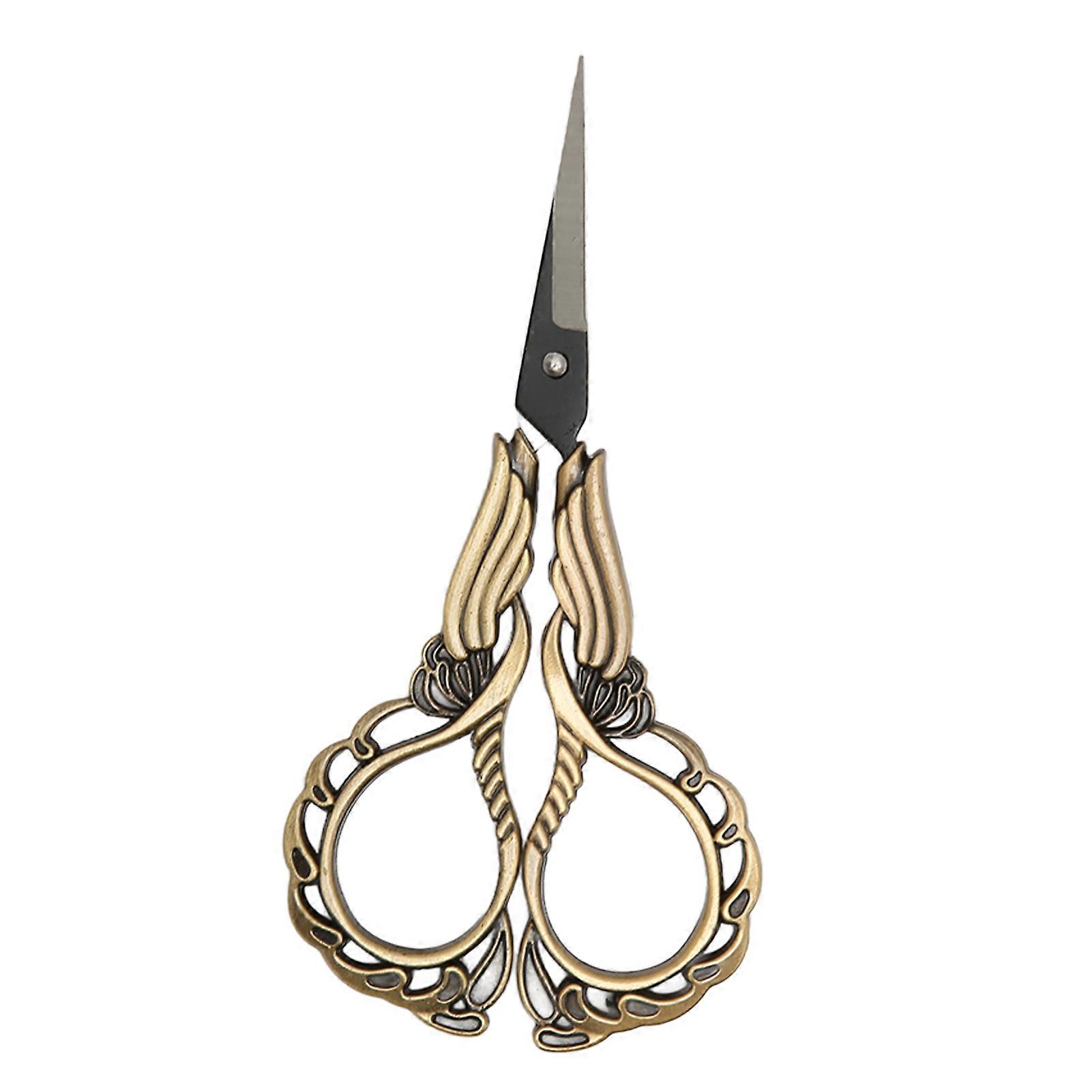 Sharp Embroidery Scissors Bronze Small Sewing Scissors 4.5"