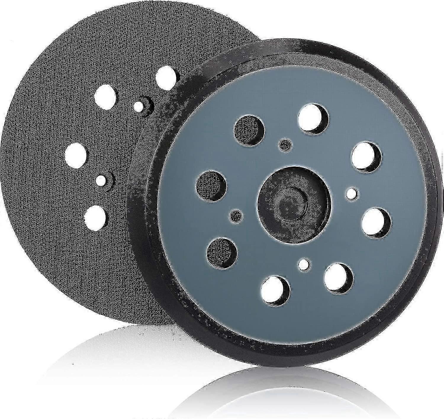 2 Pieces 125mm 8 Hole Hook And Loop Orbital Sander Pad Replacement Sanding Pad Edition 0617