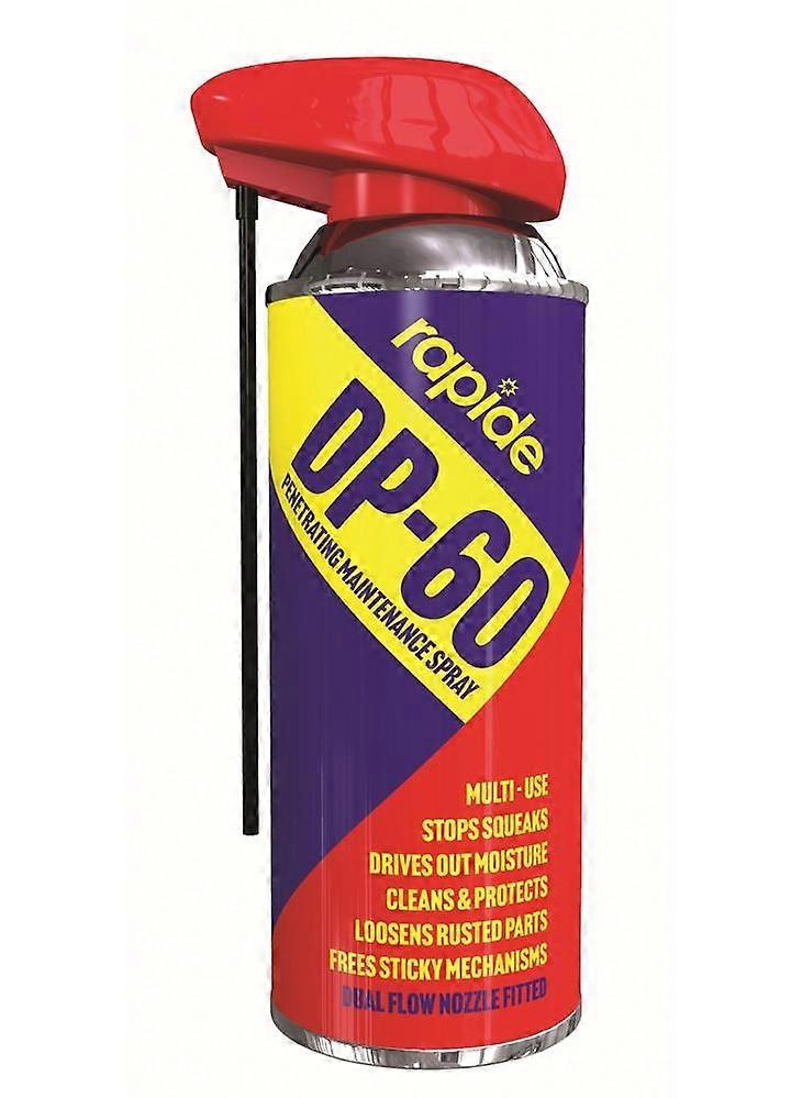 Rapide RP-60 Penetrating Maintenance Spray 400ml - Rust Remover, Lubricant & Moisture Displacer with Control Nozzle