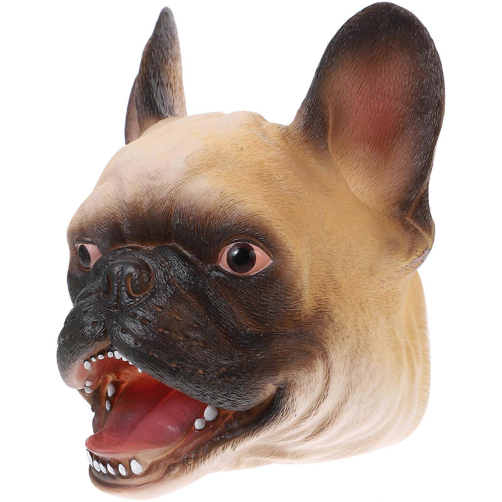 Dog Puppet Party Toy Kids Hand Puppet for Storytelling 2Pcs Light Brown Puppy