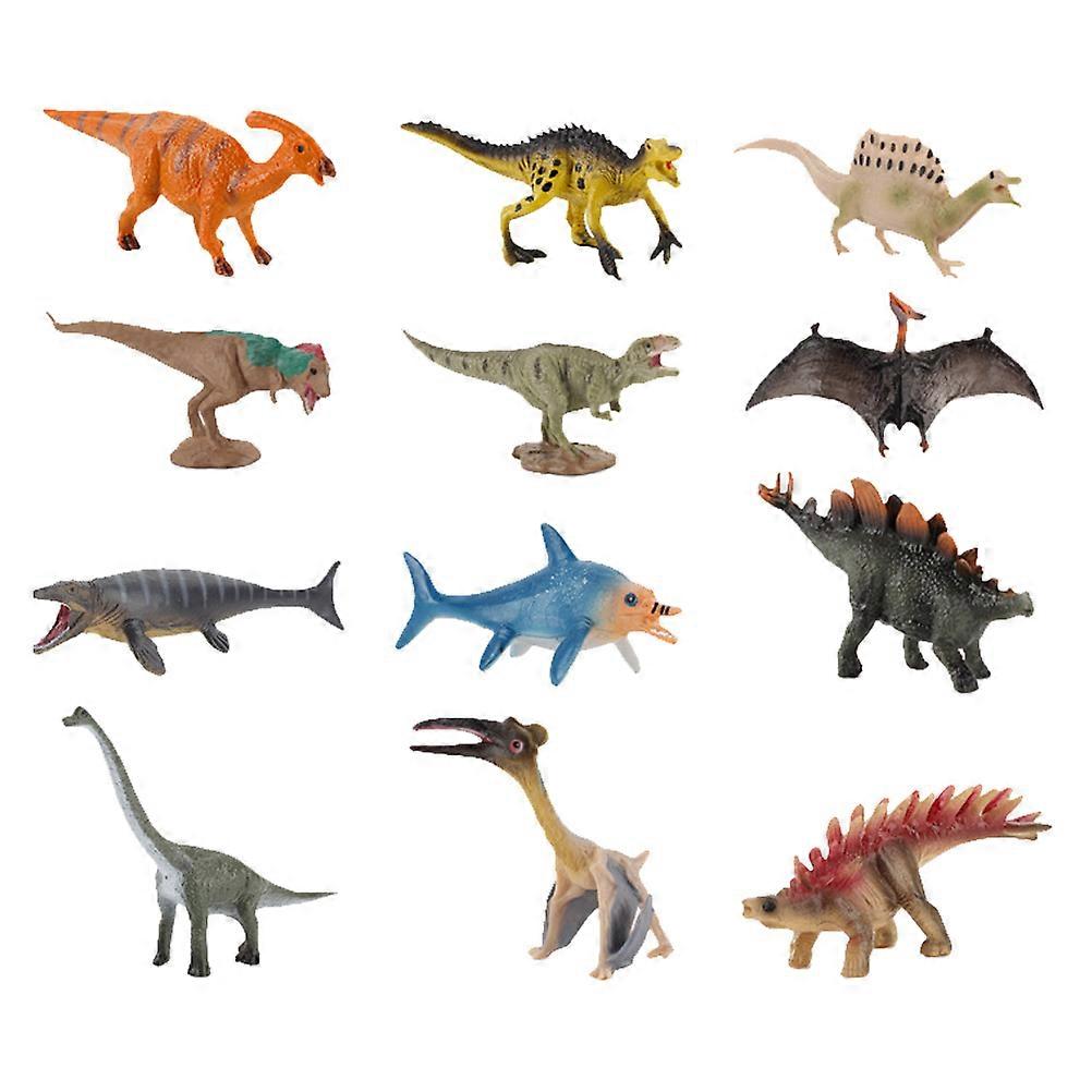 Simulation Dinosaur Toys Mini Dinosaur Models for Decoration 12Pcs Pack