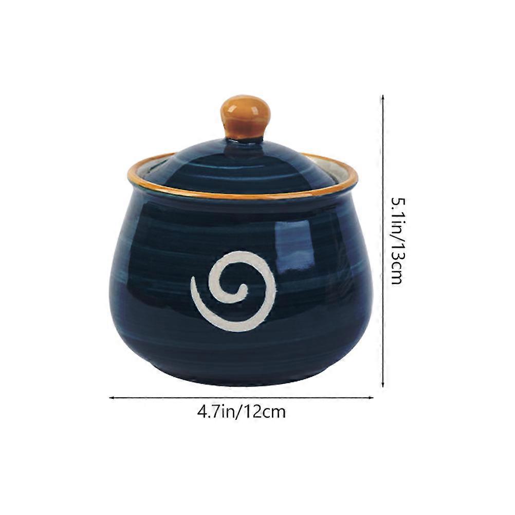 Ceramic Seasoning Can 1Set for Home Salt Pepper Storage Jar