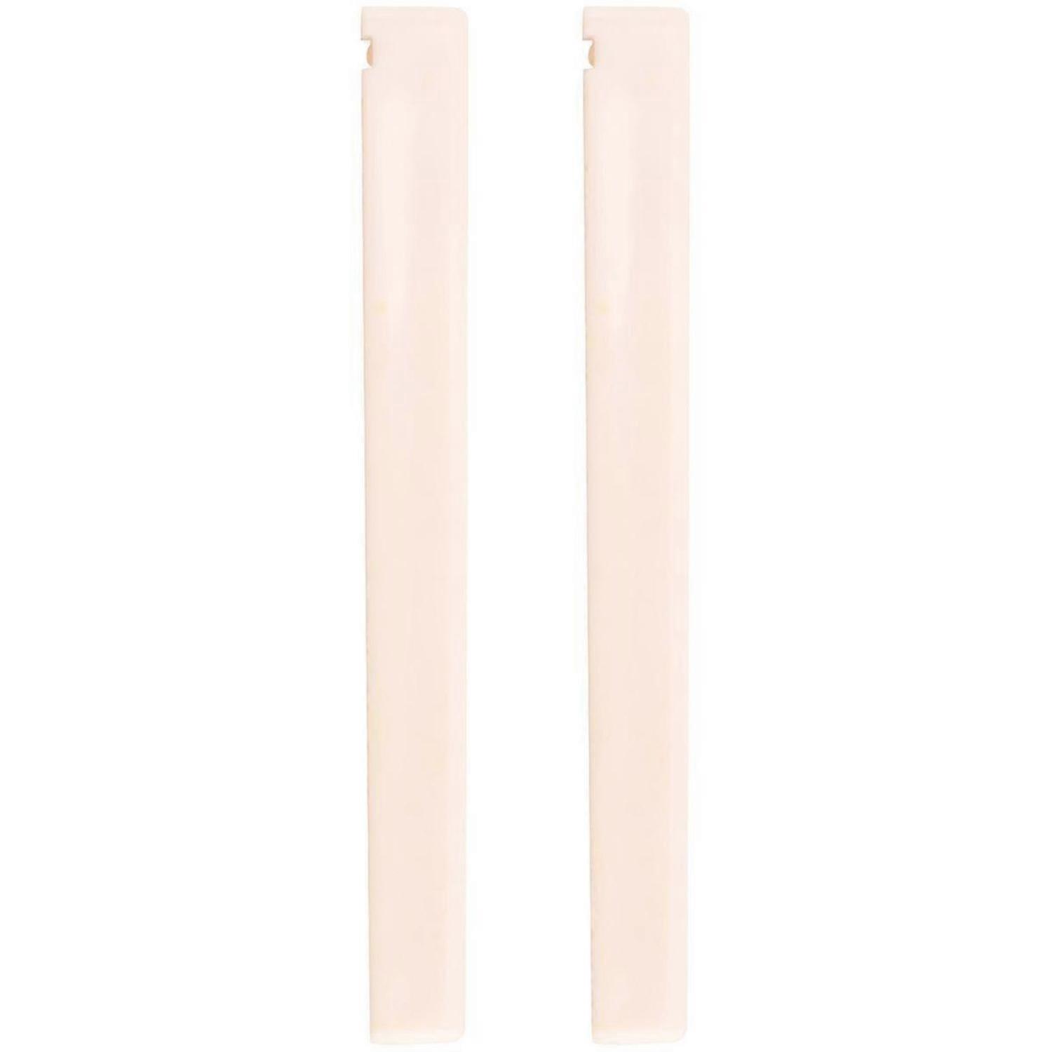 2 st reservdel beige plast stall sadelmutter för klassisk gitarr