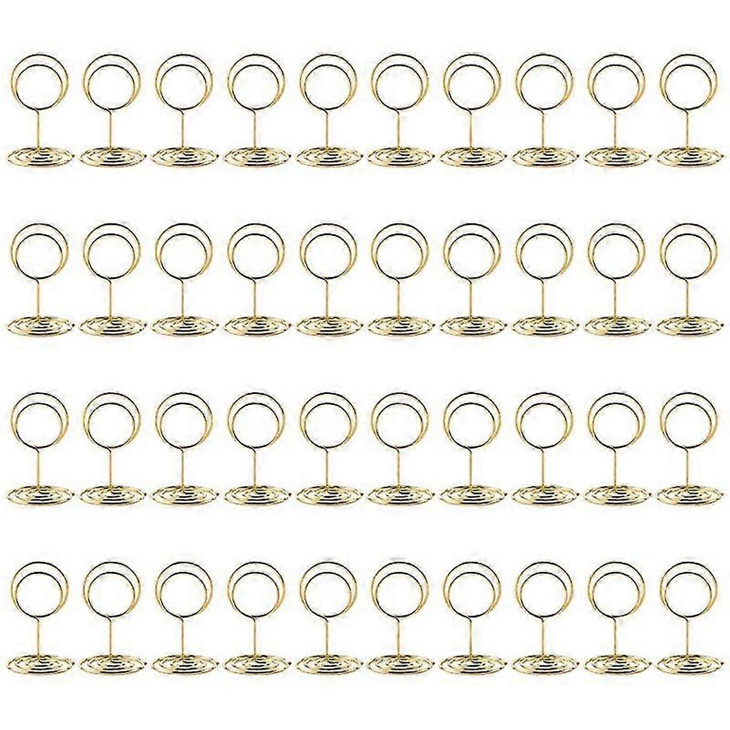 40Pcs Table Number Holders, Photo Holder for Wedding Reception, Part