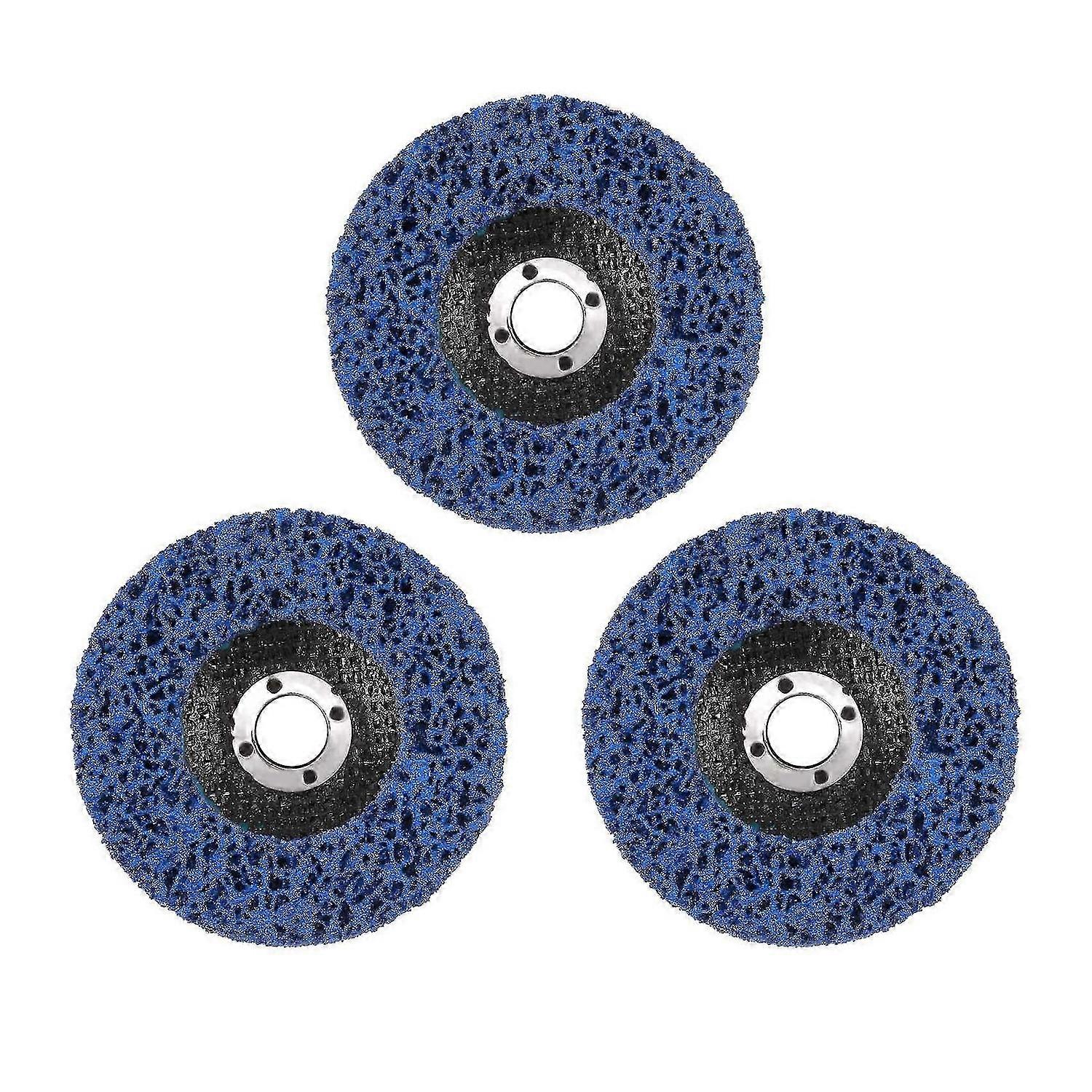 3 Pcs Rust Stripper Strip Discs for 4 x 5/8 Inch Angle Grinder