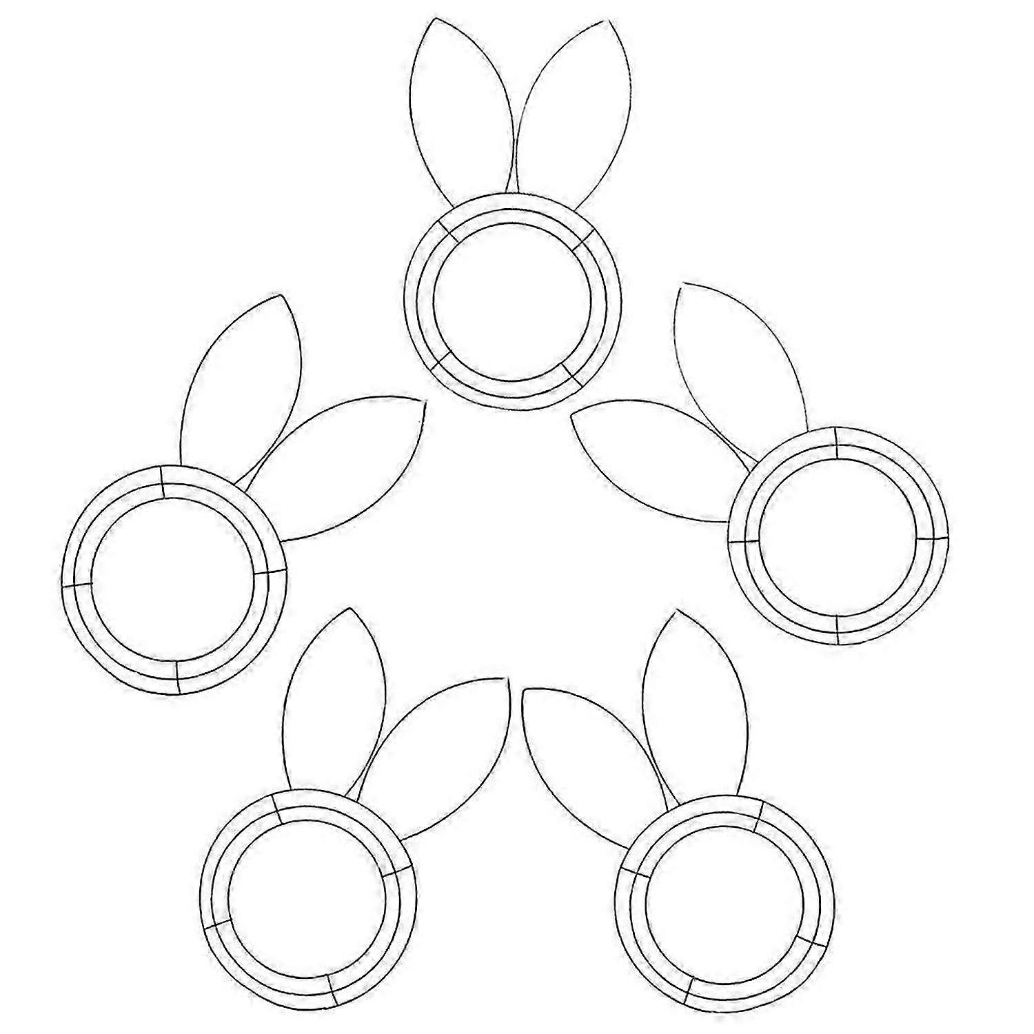 Metal Frame Linear Easter Flower Garden Tinsel Easter DIY Craft