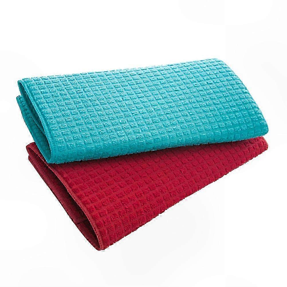 Foldable Kitchen Drying Mats, 2-Pack Rectangle Tableware Pads, 50x38cm Size for Dish and Utensil Drying
