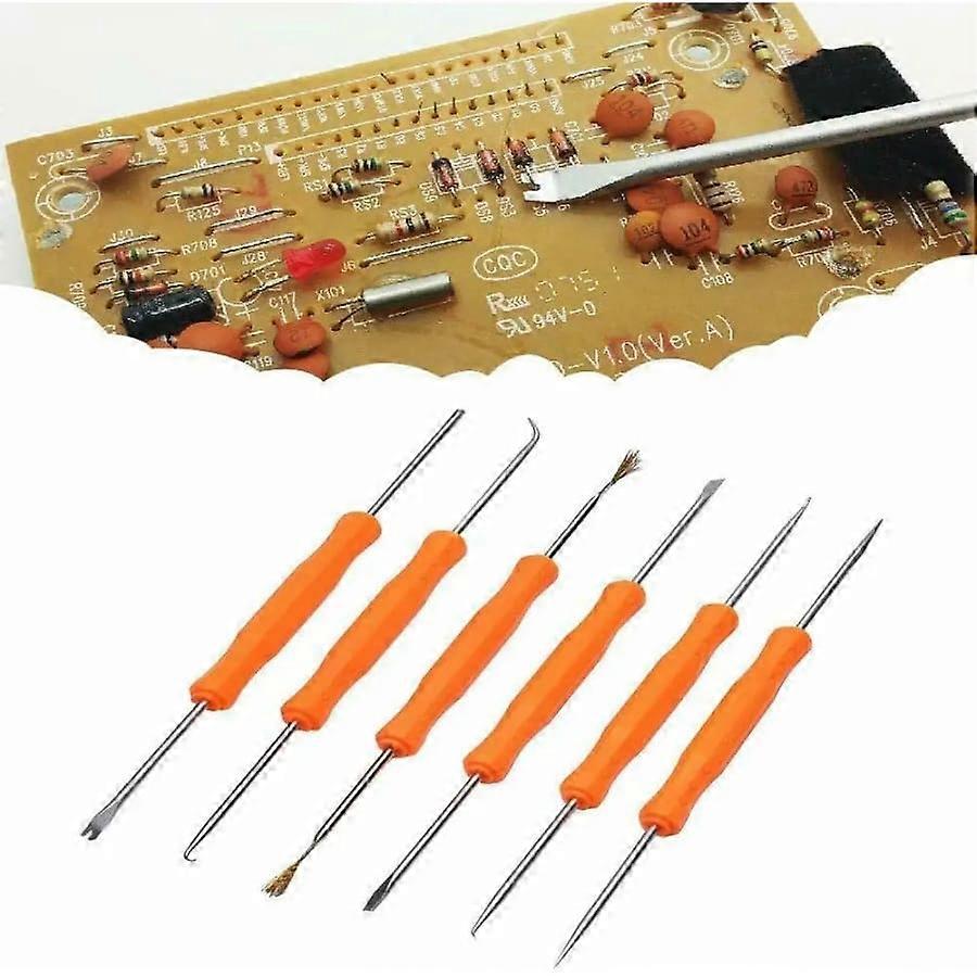 6Pcs Soldering Aid Tool Set - Pcb Cleaning Kit