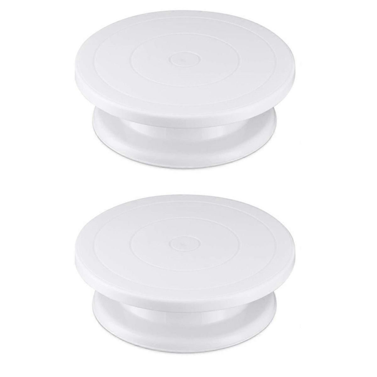cake decoration decorating turntable White