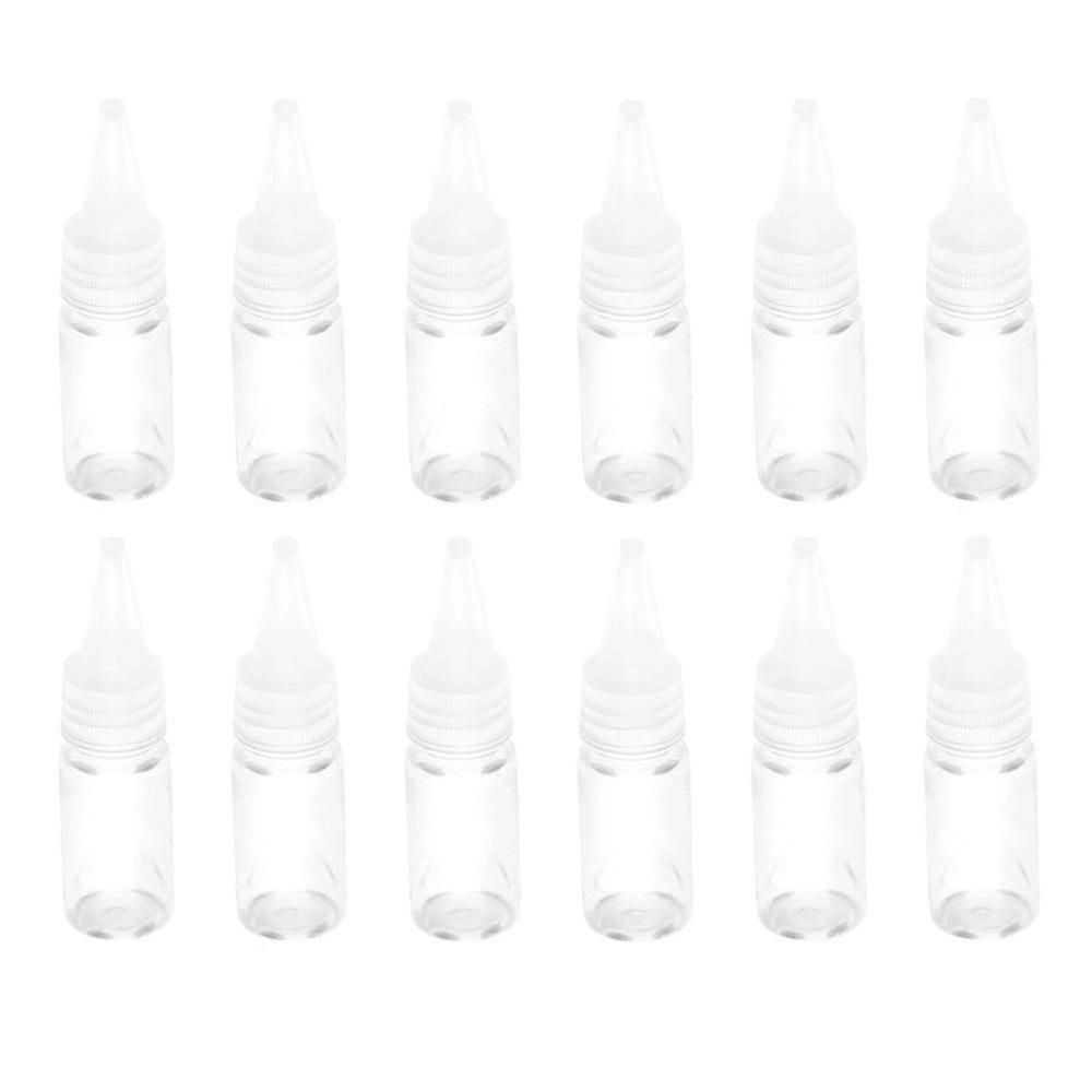 12pcs/lot 10ml Plastic Empty Squeeze Anti-corrosion Dropper Bottle