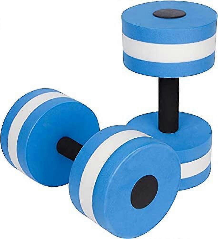 Set of 2 Water Aerobics Pool Dumbbells, High-Density EVA-Foam Fitness Set for Aquatic Therapy & Water Exercise
