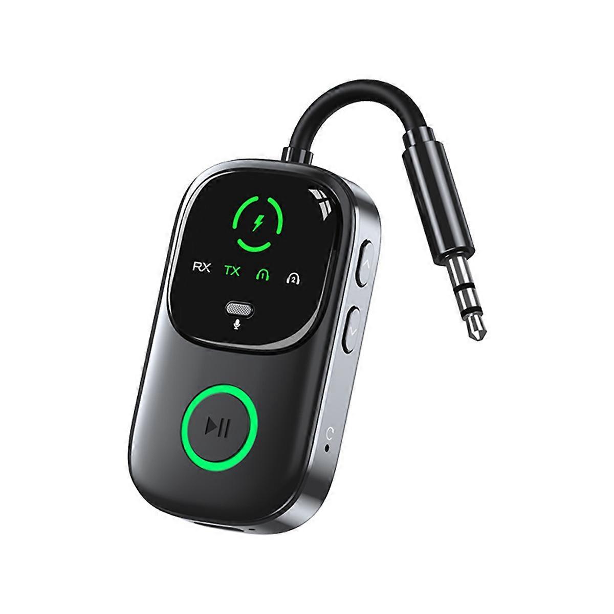 Bluetooth 5.4 Audio Reciever Transmitter RT/TX 2 in 1 Adapter for TV Earphones Cars Flights 3.5mm Jack AUX Audio Adapter