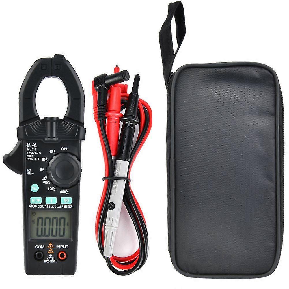 Portable High Precision Digital Clamp Meter 6000 Count AC DC Current Clamp Meter Tester
