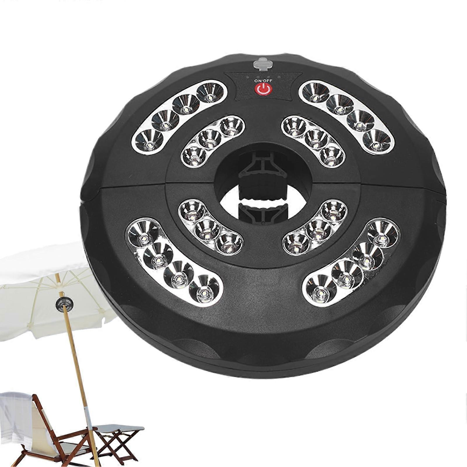 Outdoor Umbrella Light Umbrella Pole Light Waterproof Rechargeable Lamp With 3 Adjustable Modes For Camping Pool BBQ