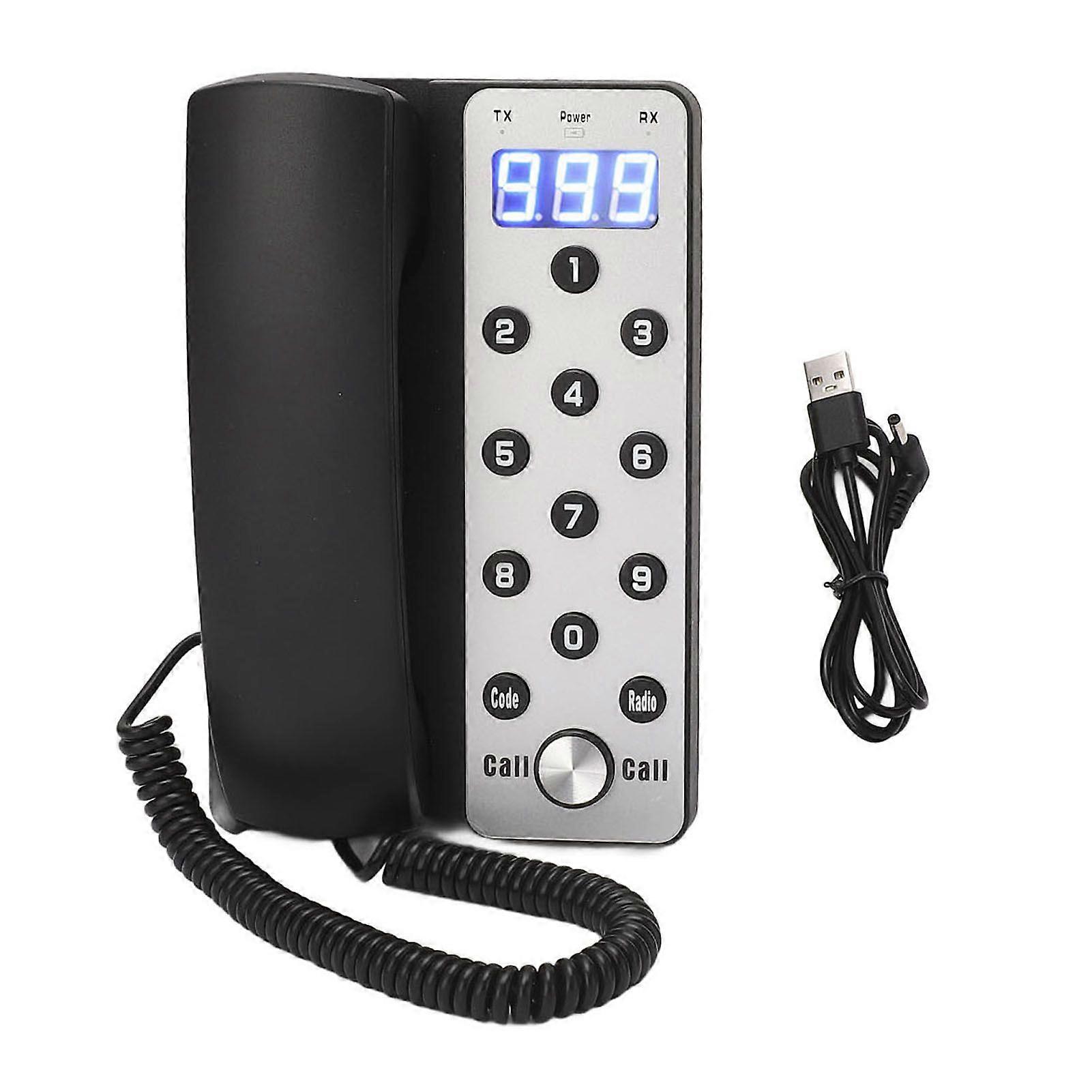 Wireless Intercom Phone 433MHz Stable Transmission 1000m Long Range Full Duplex Intercom Telephone for Office 1 Main Unit