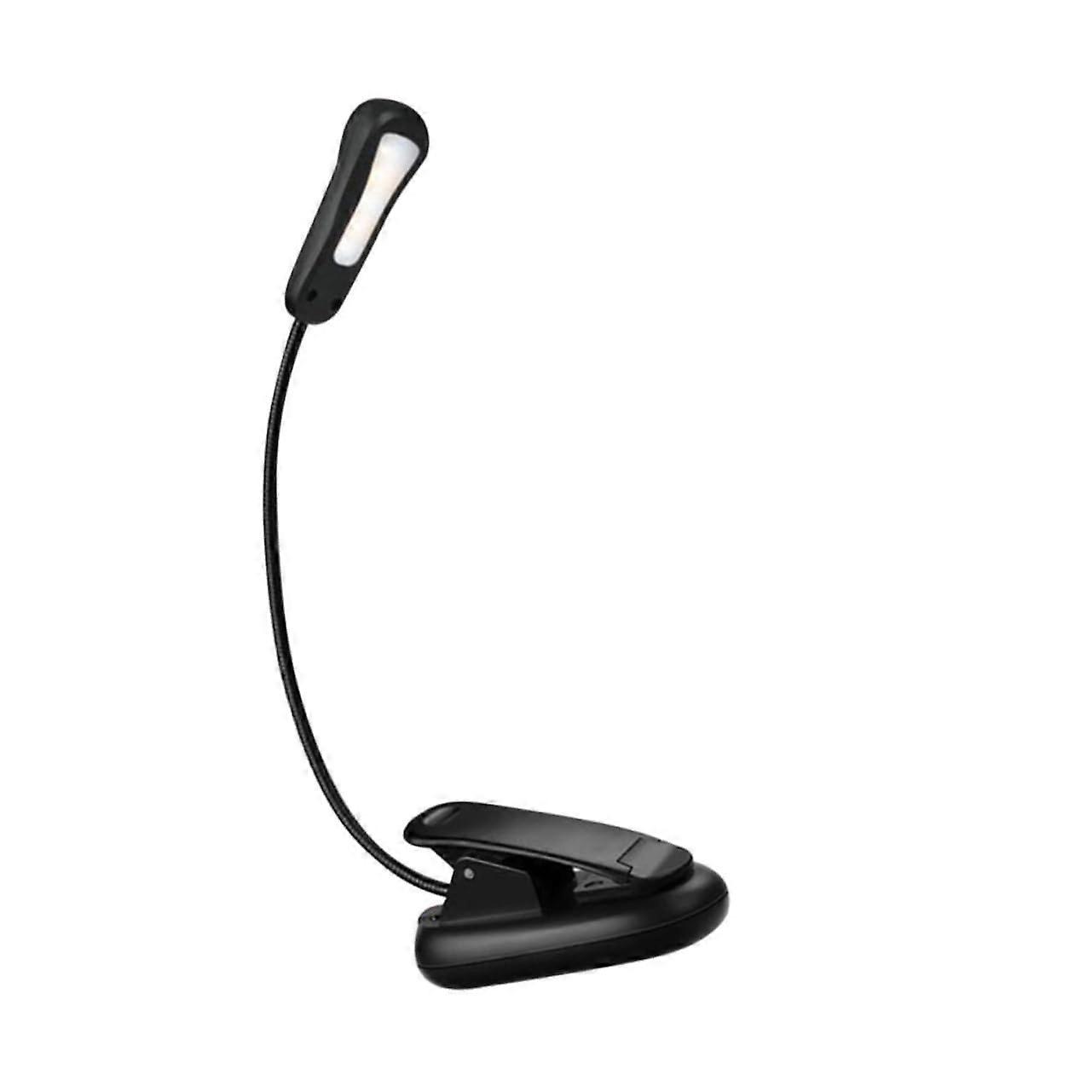 Led Clip Desk Lamp Brightness Levels, EyeReading, Flexible Neck, BatteryPowered Portable Clip Lamp For Bedside/Study