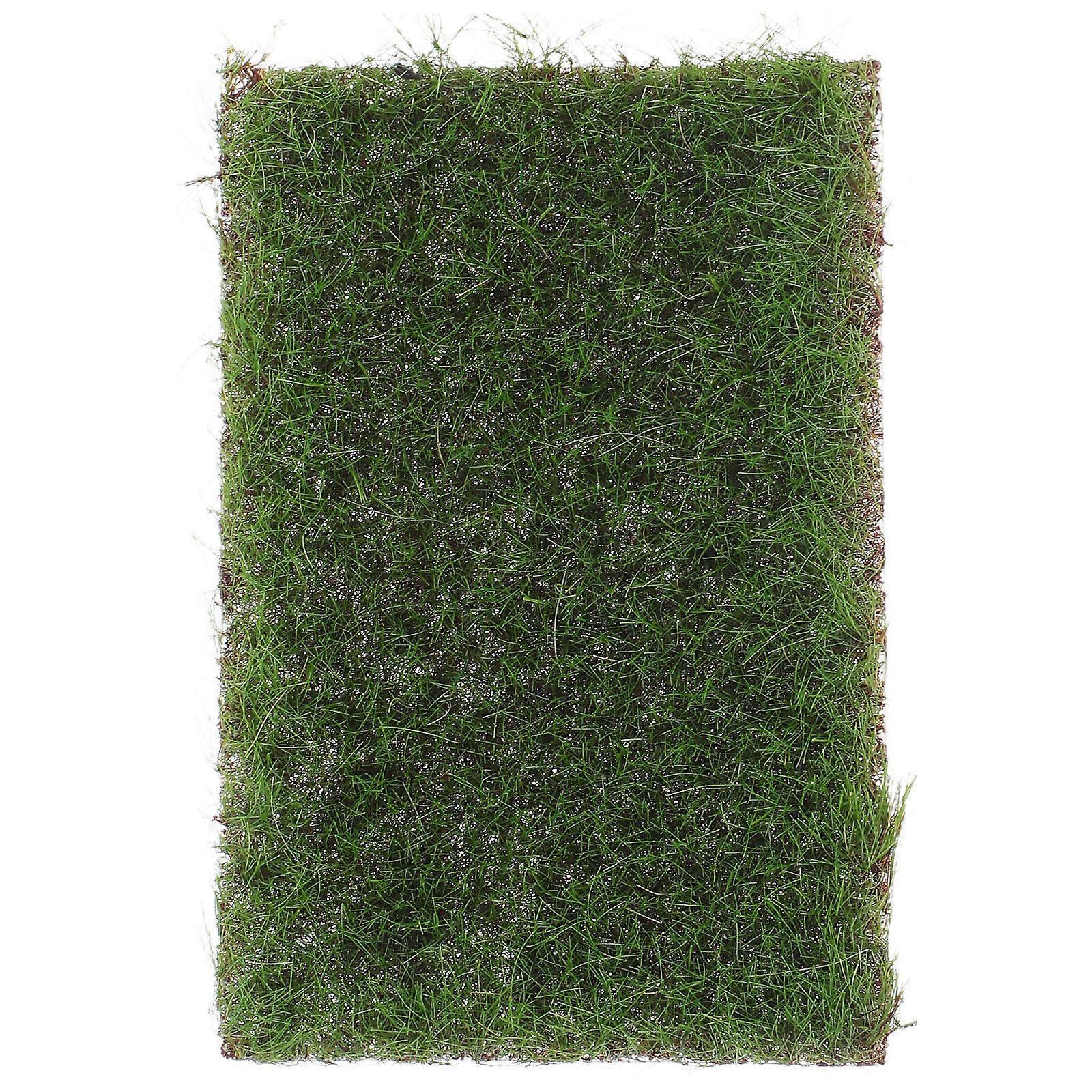 Fake Grass Miniature Grass Turf for Simulation 2Pcs DIY Model Train Landscape