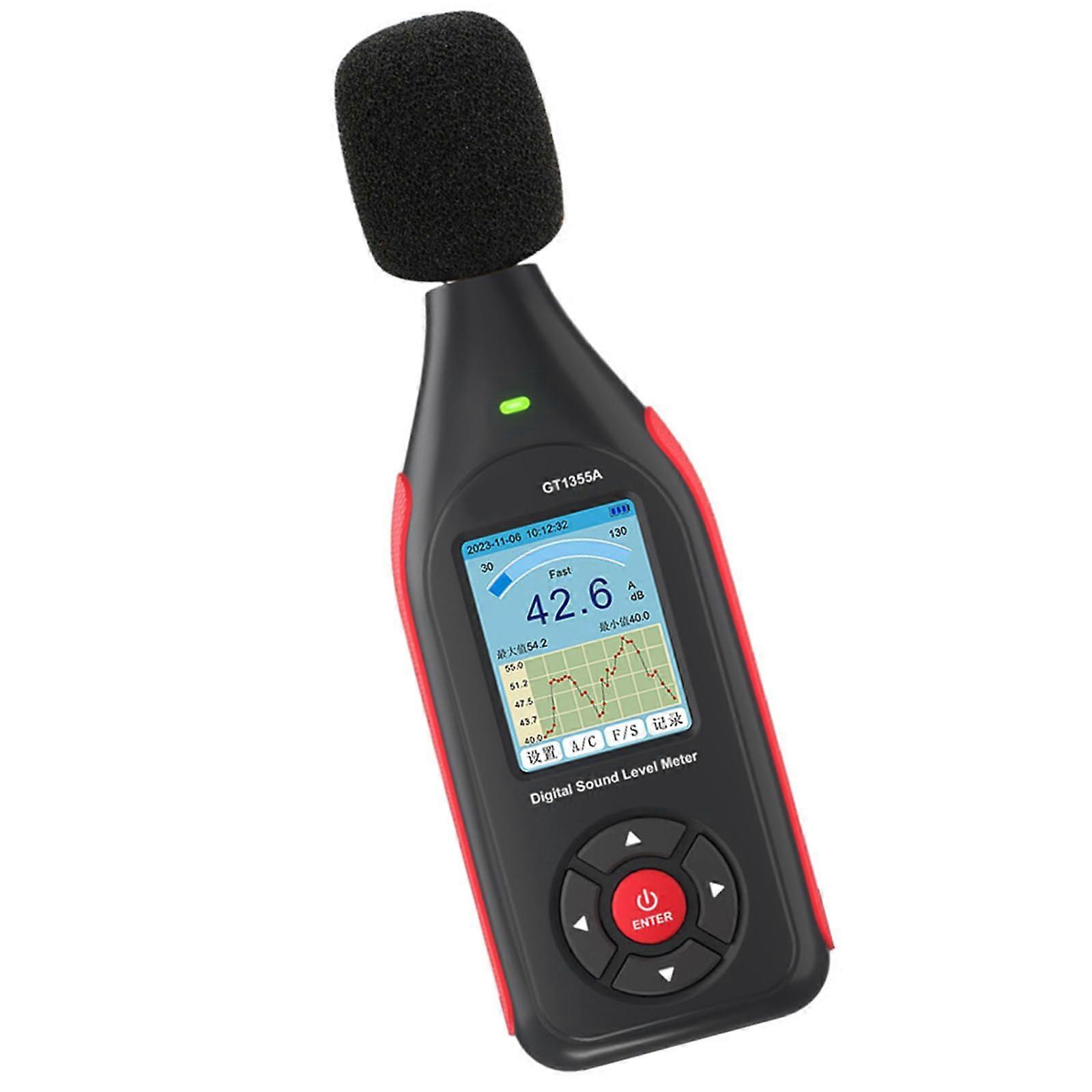 Professional Environmental Sound Levels Meter 43000Record Capacity USB Industrial Grade Environmental Noise Assessment