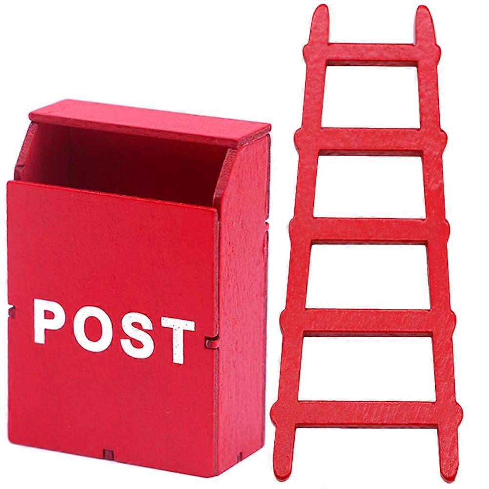 Mini Ladder Figurine Doll Mini Ladder Miniature Realistic Decor For Collectors 3 Sets