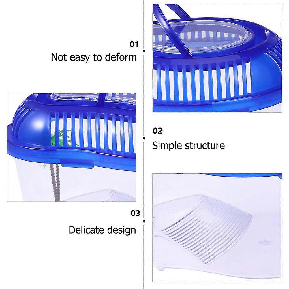 Tank For Turtles Plastic Box Rectangular Indoor Pet Keeping Swimming 1Pcs