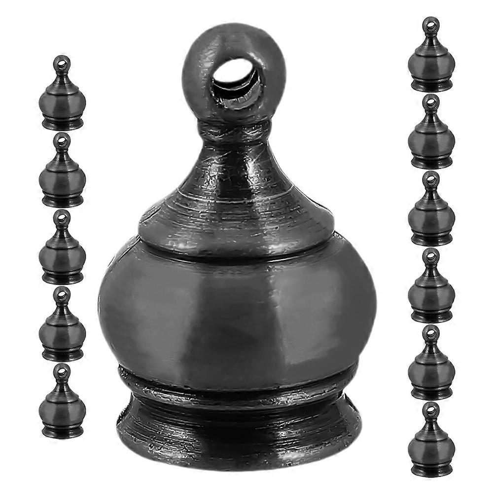 Lamp Finial Parts Decorative Accent M10x1 Thread Crown Cap Knob 48Pcs For Hotel Decoration
