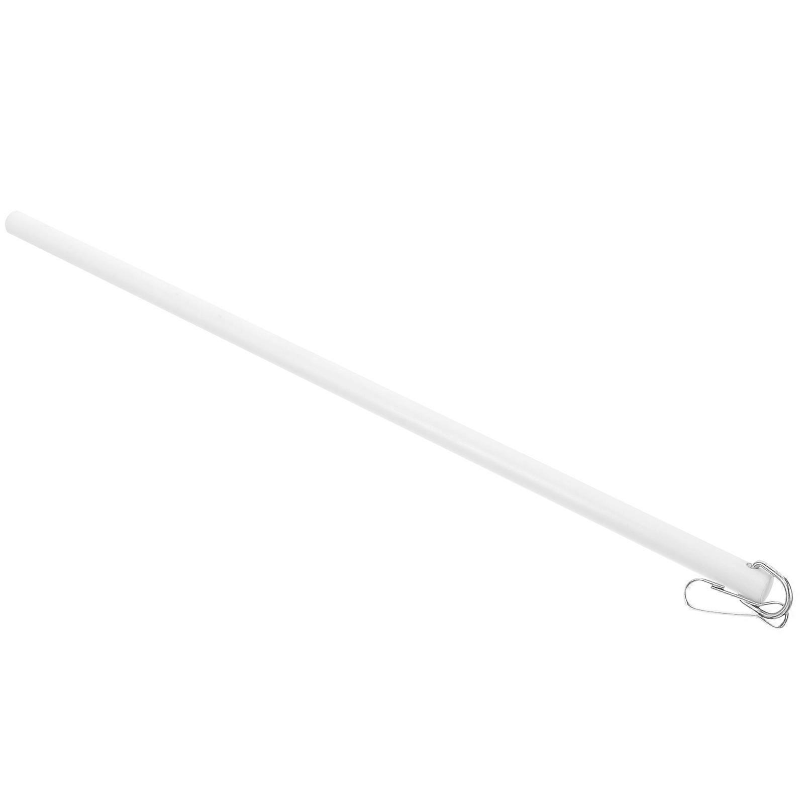 Curtain Pull Rod Wand Set 3Pcs For Drapes Replacement Simple Style Home Decor Accessory White