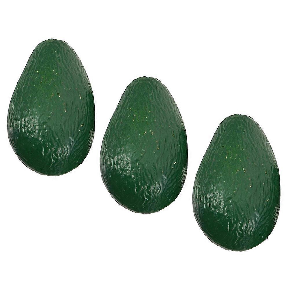 Artificial Fruits Realistic Avocado Models for Decoration 12Pcs Plastic Dark Green